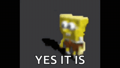 SpongeBob SquarePants Saying Yes It Is GIF
