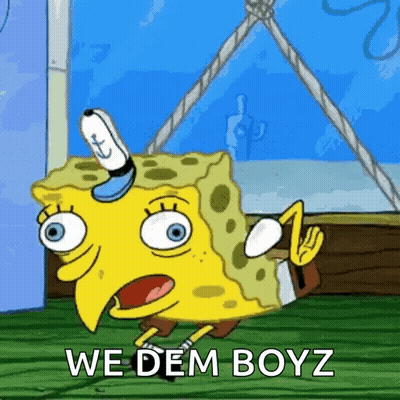SpongeBob SquarePants Says We Dem Boyz GIF