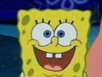 SpongeBob SquarePants Smiling GIF