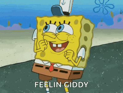 SpongeBob SquarePants Smiling On Beach GIF