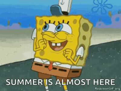 SpongeBob SquarePants Smiling On Beach GIF