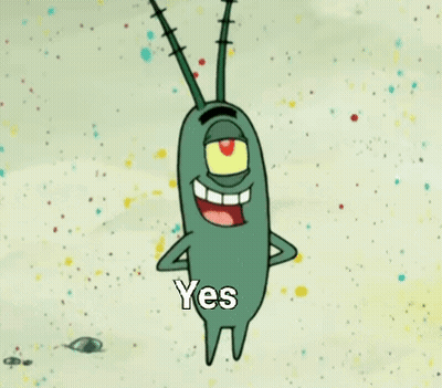 SpongeBob SquarePants Smiling Says Yes GIF