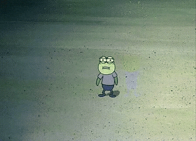 SpongeBob SquarePants Standing In Sand GIF