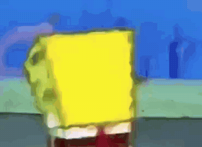 SpongeBob SquarePants Standing In Water GIF