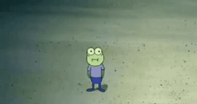 SpongeBob SquarePants Standing On A Beach GIF
