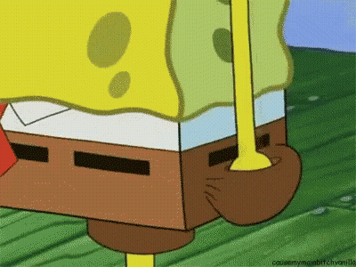 SpongeBob SquarePants Standing On Green Field GIF