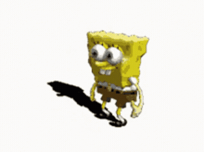 SpongeBob SquarePants Standing On Skateboard GIF