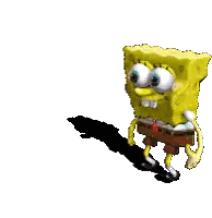 SpongeBob SquarePants Walking Sticker