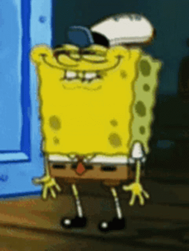 SpongeBob SquarePants Wearing Hat And Glasses GIF