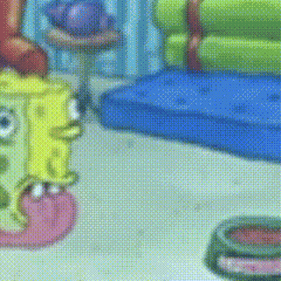 SpongeBob SquarePants With Worm In Mouth GIF