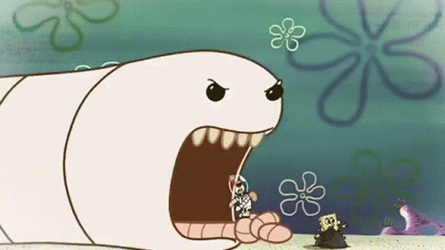 Spongebob Squarepants Worm GIF