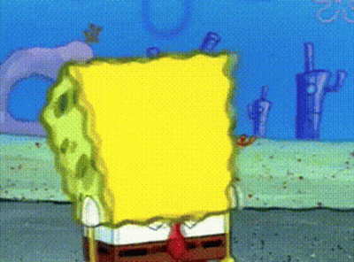 SpongeBob Standing In Sand Back To Camera GIF