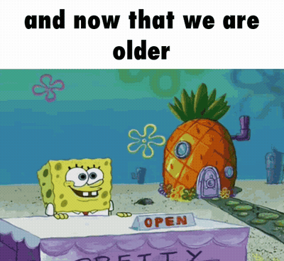 SpongeBob Standing Next To Pineapple Saying Open GIF