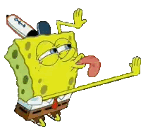SpongeBob Stick Out Tongue Sticker