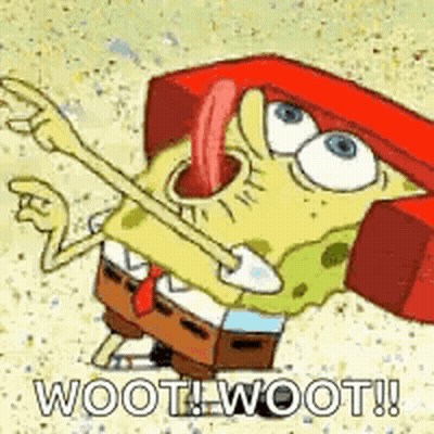 SpongeBob Sticking Tongue Out Holding Magnet GIF