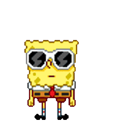 Spongebob Sunglasses Sticker GIF