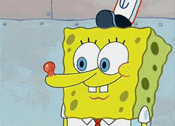 SpongeBob Surprised Pimple Popping GIF