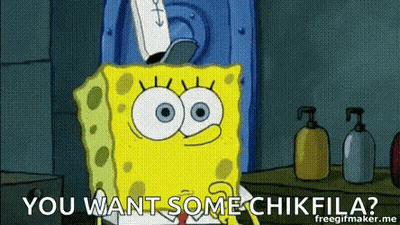 SpongeBob Talking In Bathroom GIF