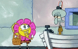Spongebob Throwing Confetti GIF