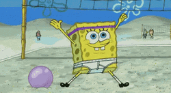 Spongebob Underwear Volleyball Excercise