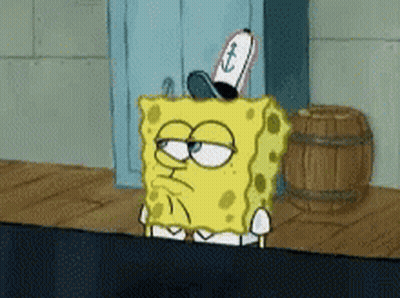 SpongeBob Wearing Anchor Hat