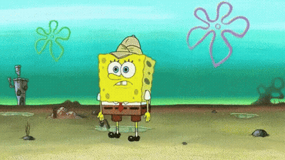 SpongeBob Wearing Hat And Tie GIF
