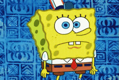 SpongeBob Wearing Hat And Tie GIF
