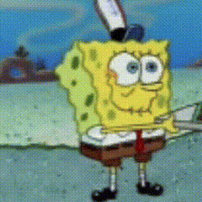 SpongeBob Wearing Hat And Tie GIF