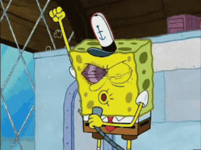 SpongeBob Wearing T Hat GIF
