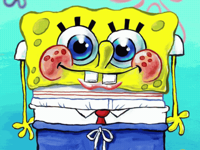 SpongeBob Wearing Tie GIF