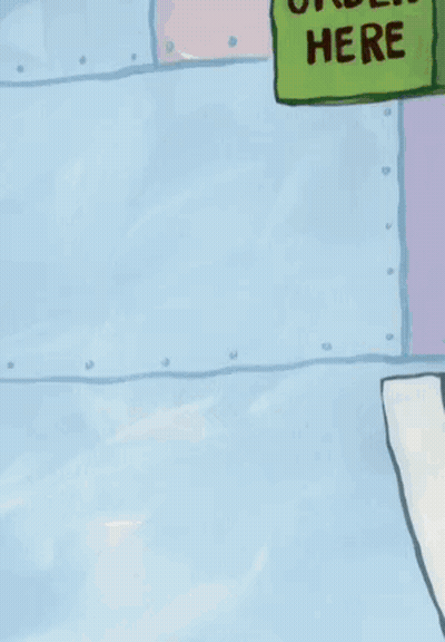 Spongebob Wearing Wig With Sign Order Here GIF