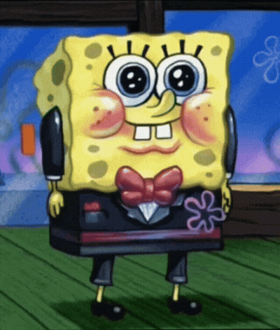 SpongeBob With Bow Tie GIF