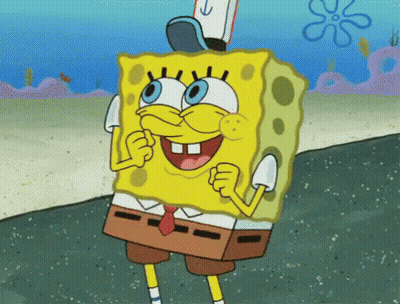 SpongeBob With Hat And Tie GIF