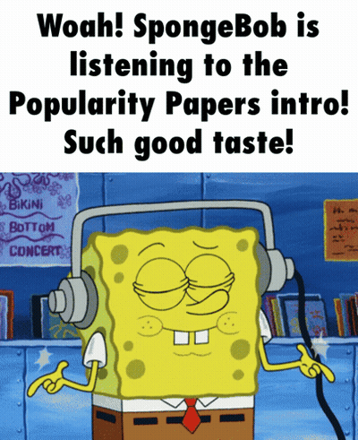 Spongebob With Headphones Says Woah Popularity Papers Intro GIF