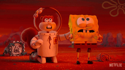 SpongeBob With Netflix Logo GIF
