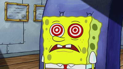 SpongeBob With Target In Eye GIF
