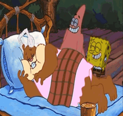 SpongeBob Yells At Sandy With A Megaphone GIF