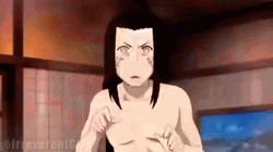 Spooked Out Neji Hyuga Talking  GIF