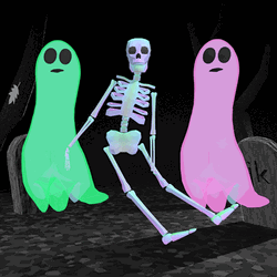 Spooky Dance Ghosts Skeleton