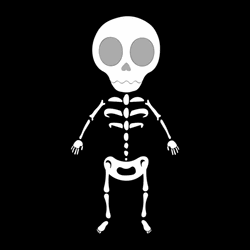 Spooky Dance Skeleton Vector Art