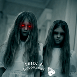 Spooky Friday Ghosts Of Two Girls GIF