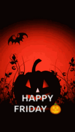 Spooky Friday Halloween Pumpkins With Different Faces GIF