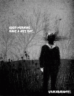 Spooky Friday Human Figure Disappearing GIF