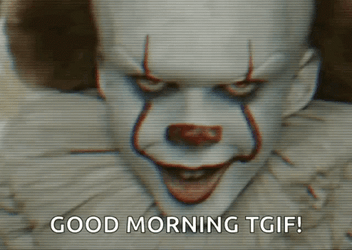Spooky Friday Pennywise Smiling GIF