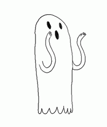 Spooky Ghost Animation GIF
