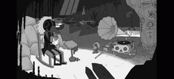 Spooky Month Creepy Ghostemane Black And White GIF