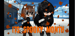 Spooky Month Gacha Club Dancing Video Game GIF