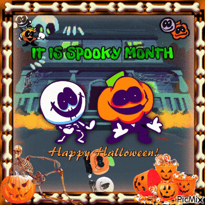 Spooky Month Greeting Card GIF
