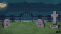 Spooky Month Happy Dancing Ghosts Cemetery GIF