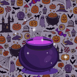 Spooky Month Poison Bee Halloween Stickers GIF
